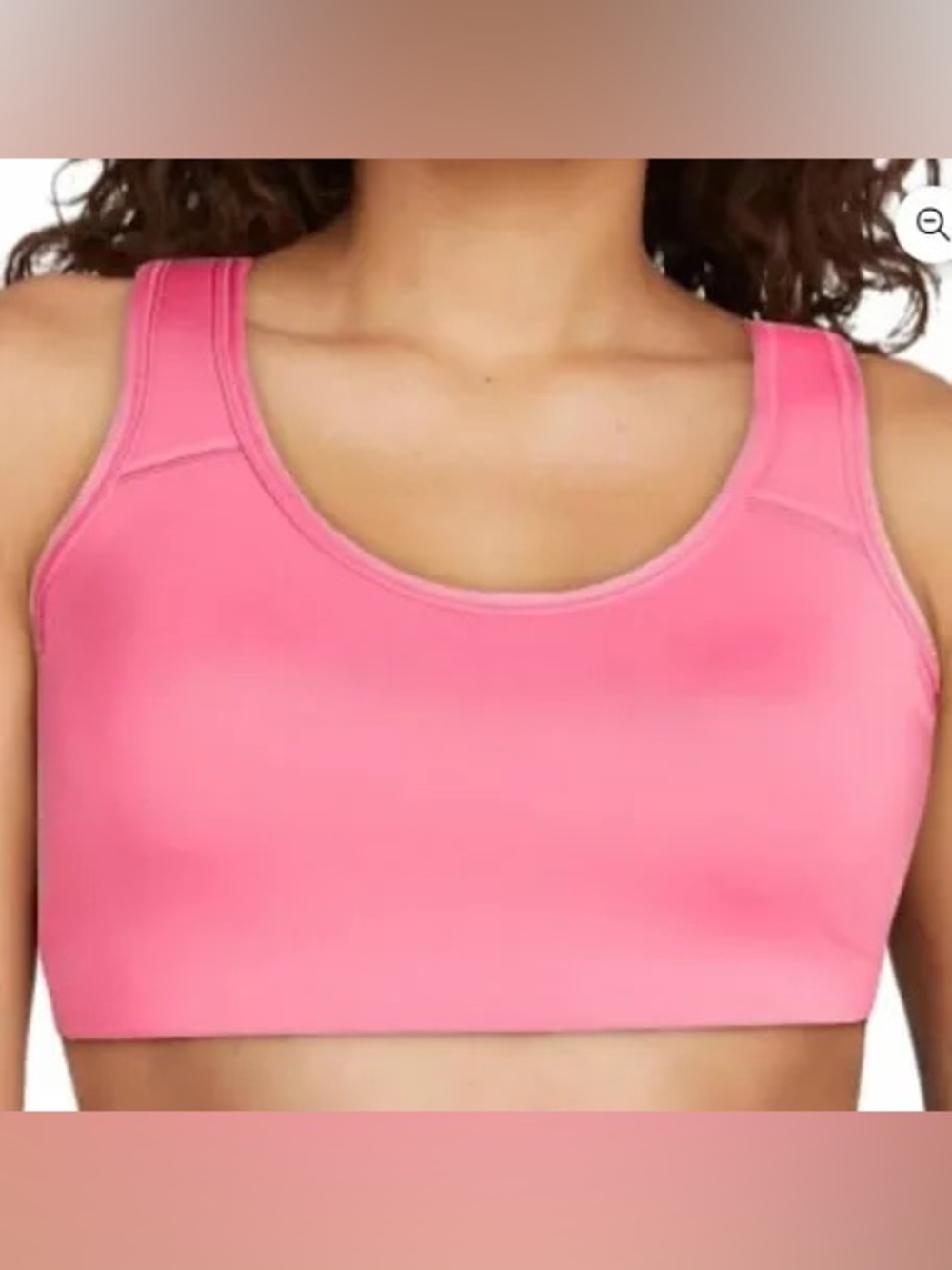 Avia Pink Scoop Neck Support Sports Bra